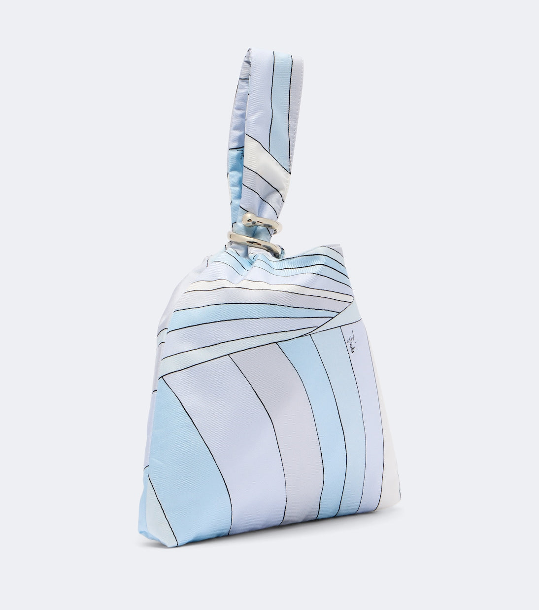 Pucci - Emilio Iride silk twill top-handle bag