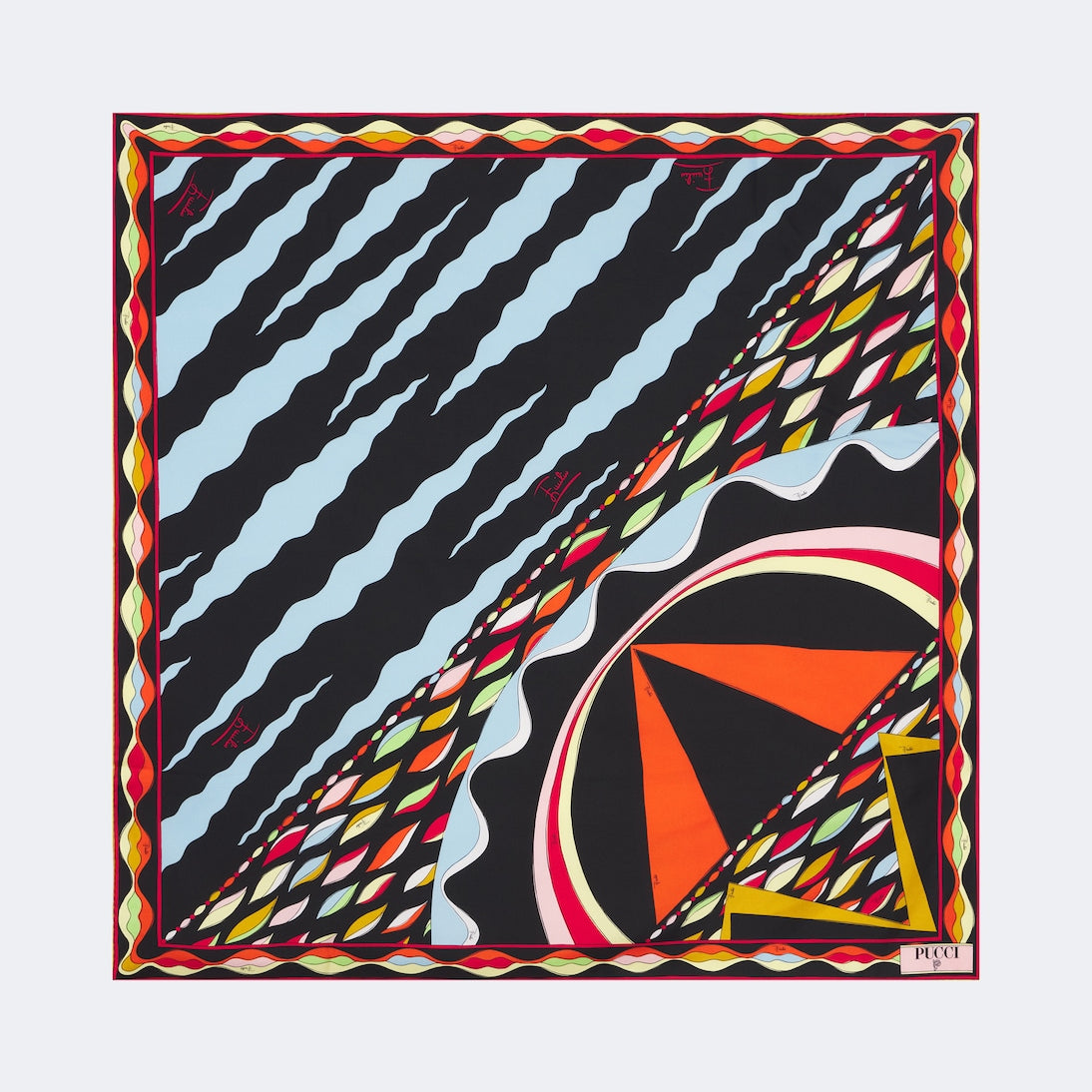Pucci - Fiamme and Nawaho silk twill scarf