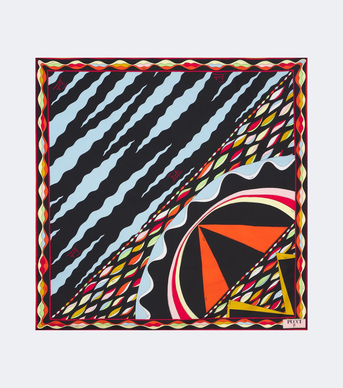 Pucci - Fiamme and Nawaho silk twill scarf