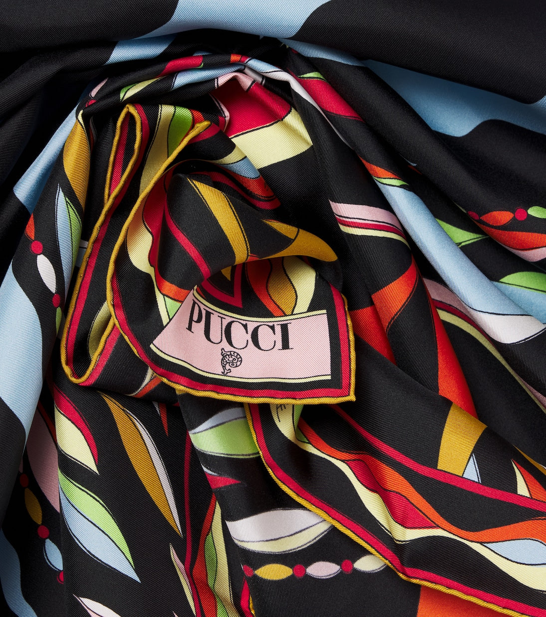 Pucci - Fiamme and Nawaho silk twill scarf