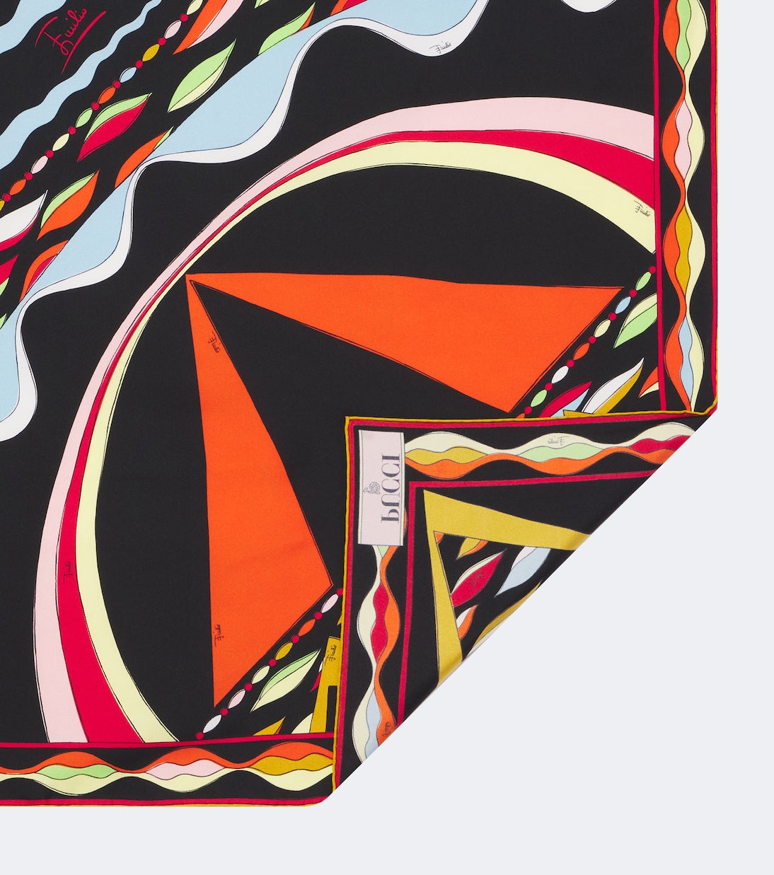 Pucci - Fiamme and Nawaho silk twill scarf