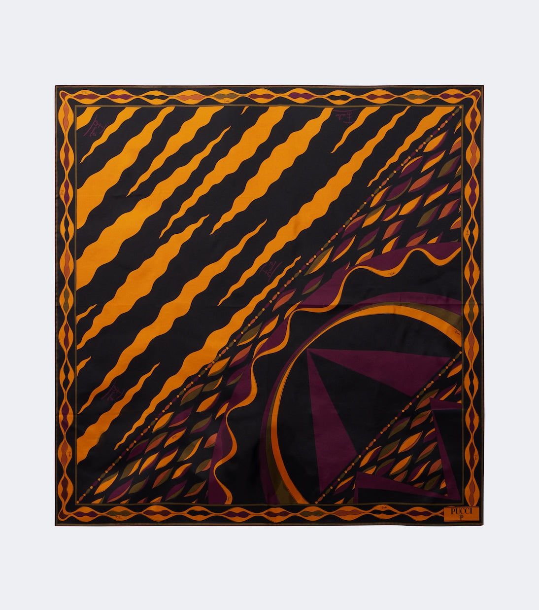Pucci - Fiamme and Nawaho silk twill scarf