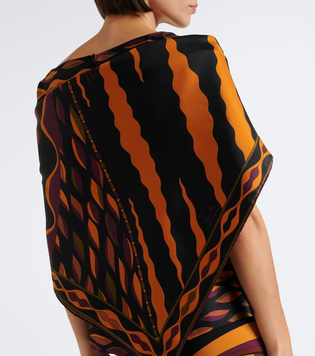 Pucci - Fiamme and Nawaho silk twill scarf