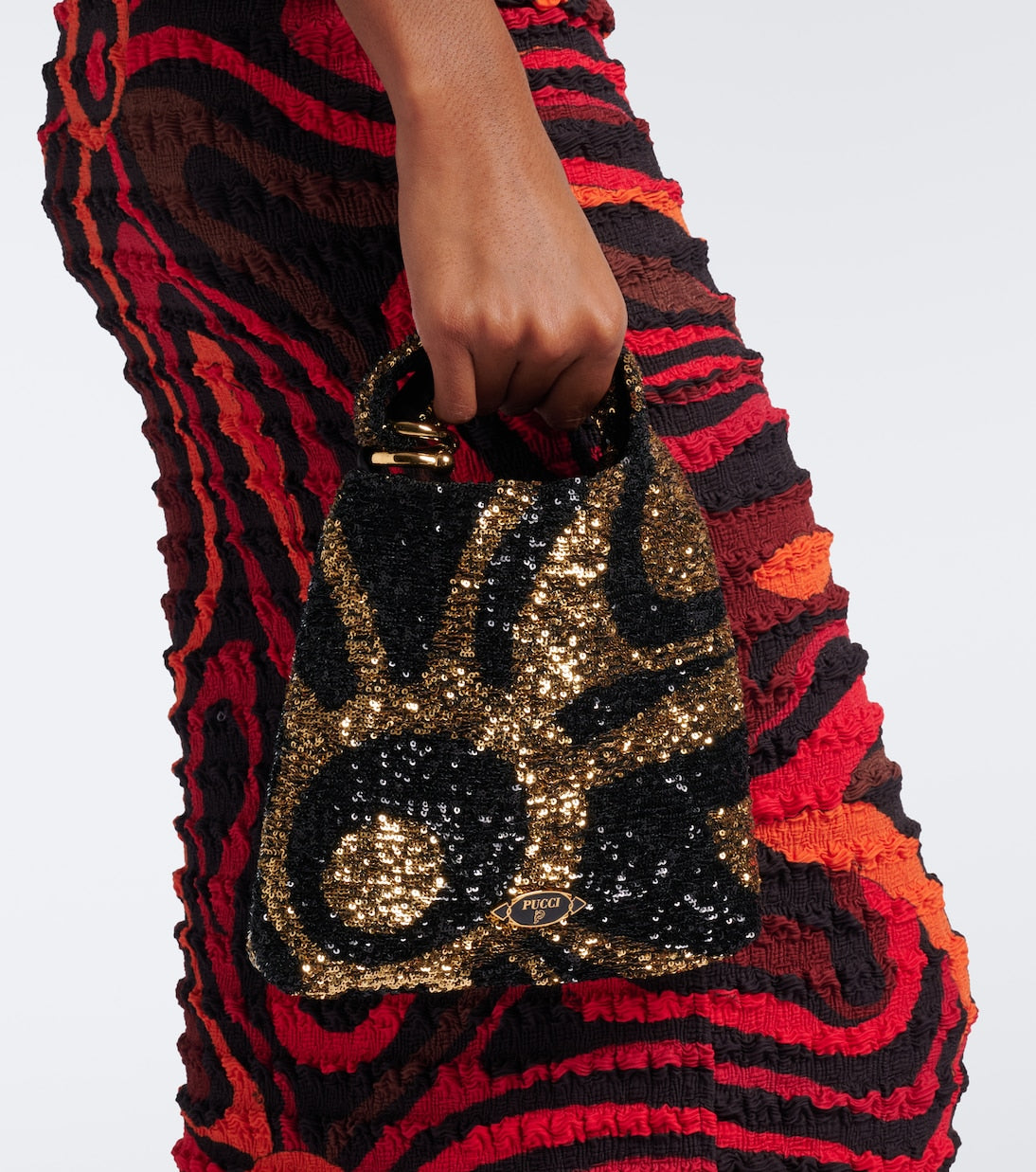Pucci - Emilio sequined top-handle bag