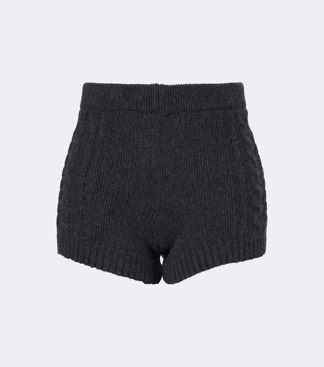 Rotate - Cable-knit wool shorts