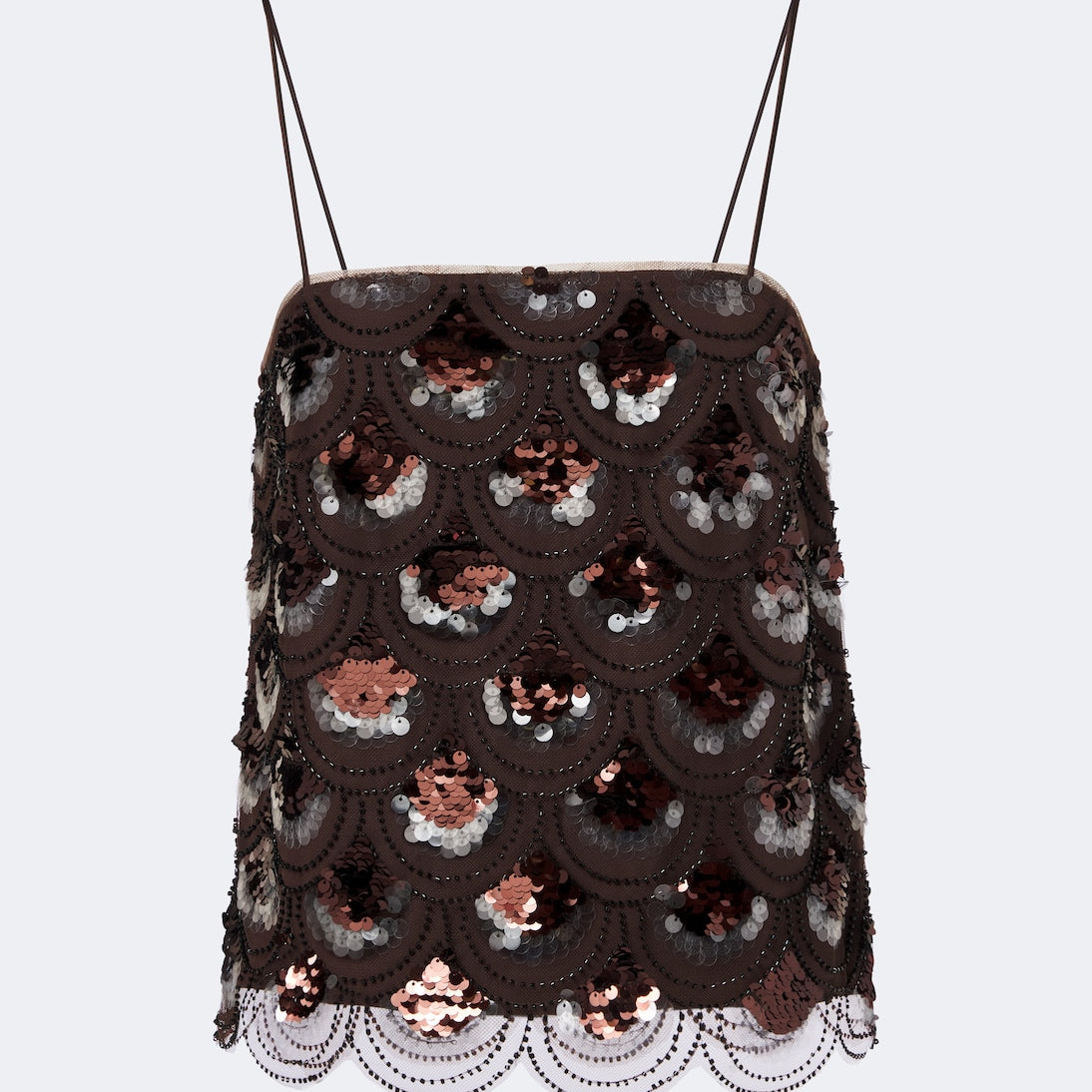 Rotate - Beaded sequined top