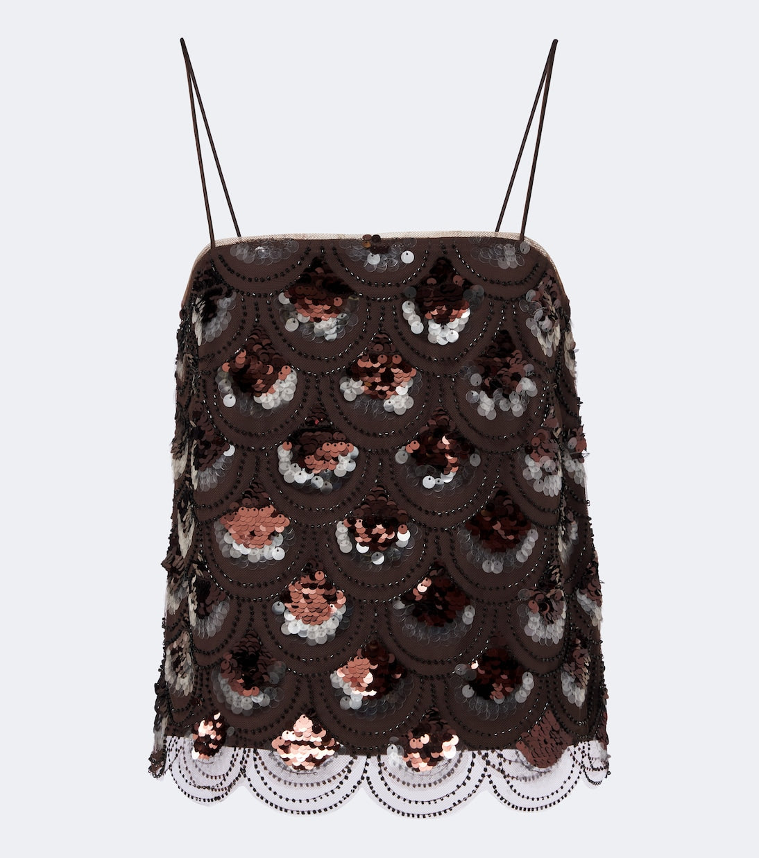 Rotate - Beaded sequined top