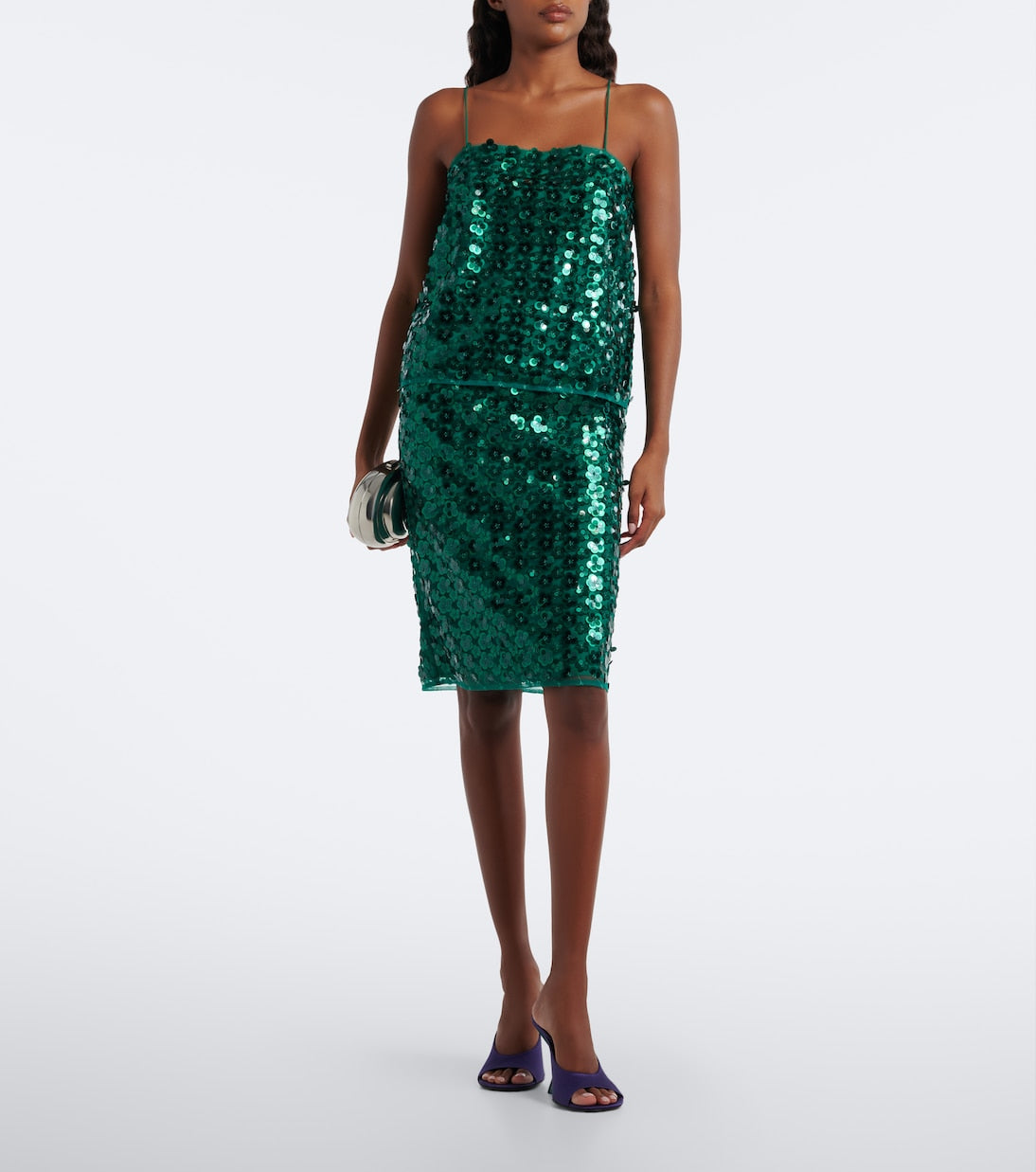 Rotate - Sequined midi skirt