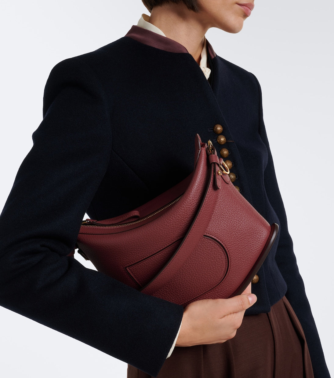 Delvaux - Pin Swing Medium leather shoulder bag