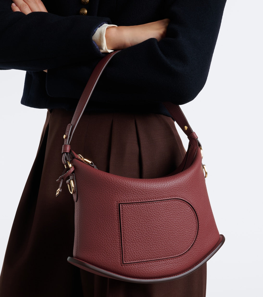 Delvaux - Pin Swing Medium leather shoulder bag