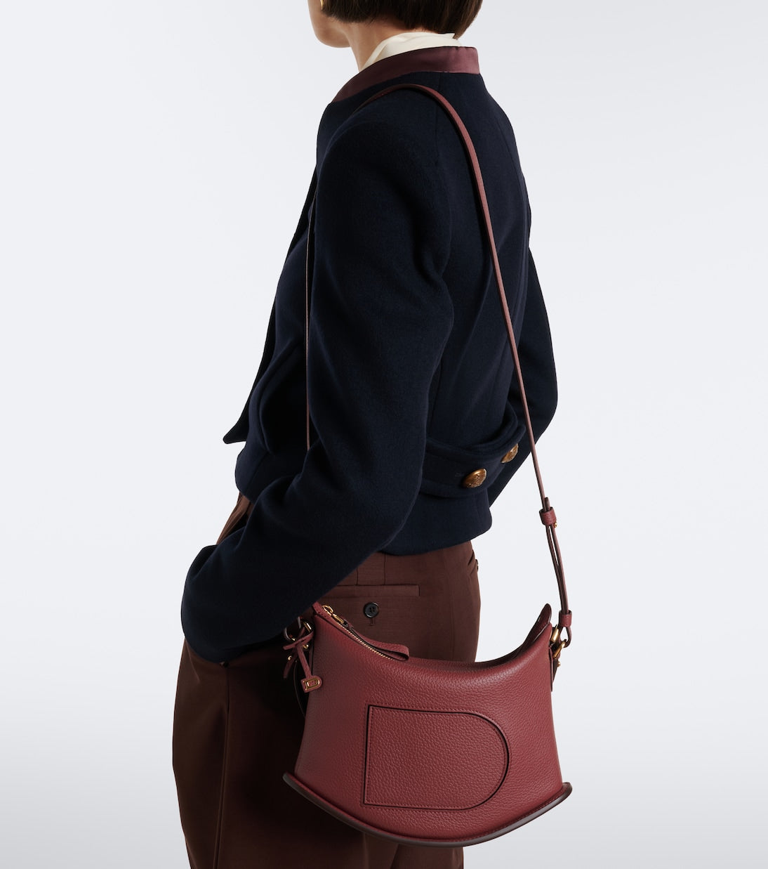 Delvaux - Pin Swing Medium leather shoulder bag