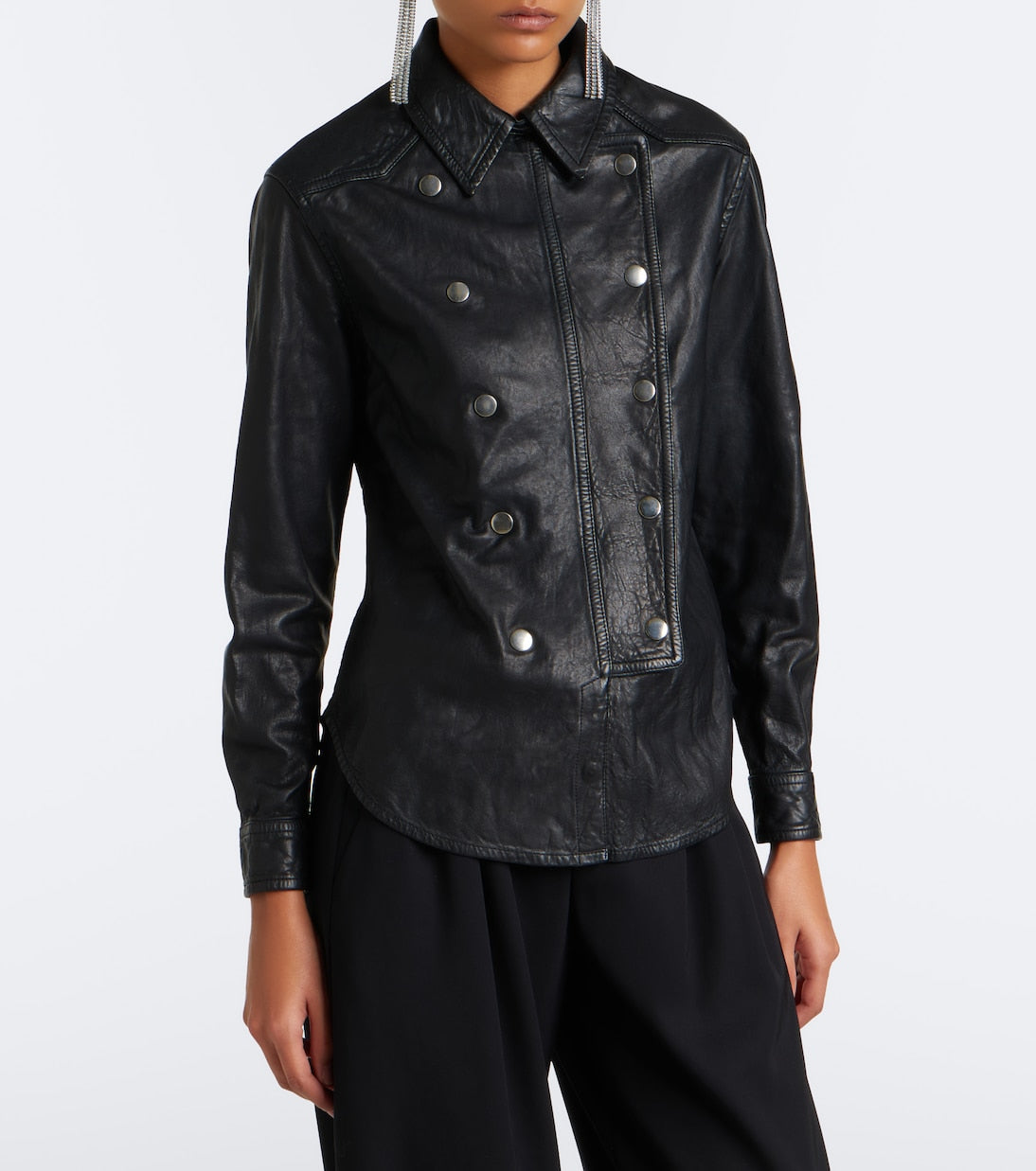 Isabel Marant - Valdy leather shirt