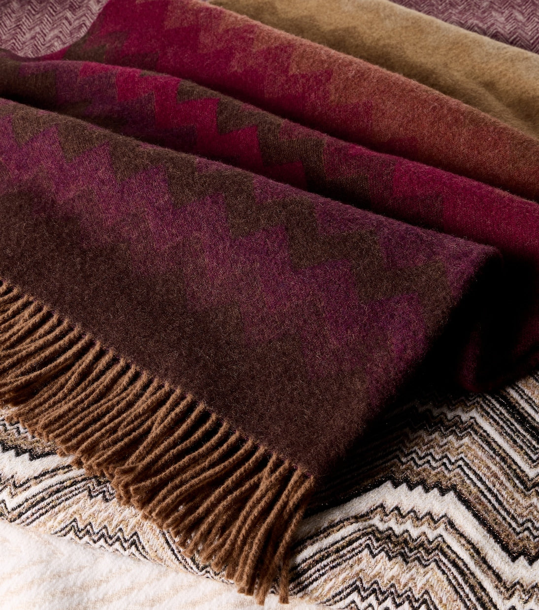 Missoni - Anemone fringed wool-blend throw