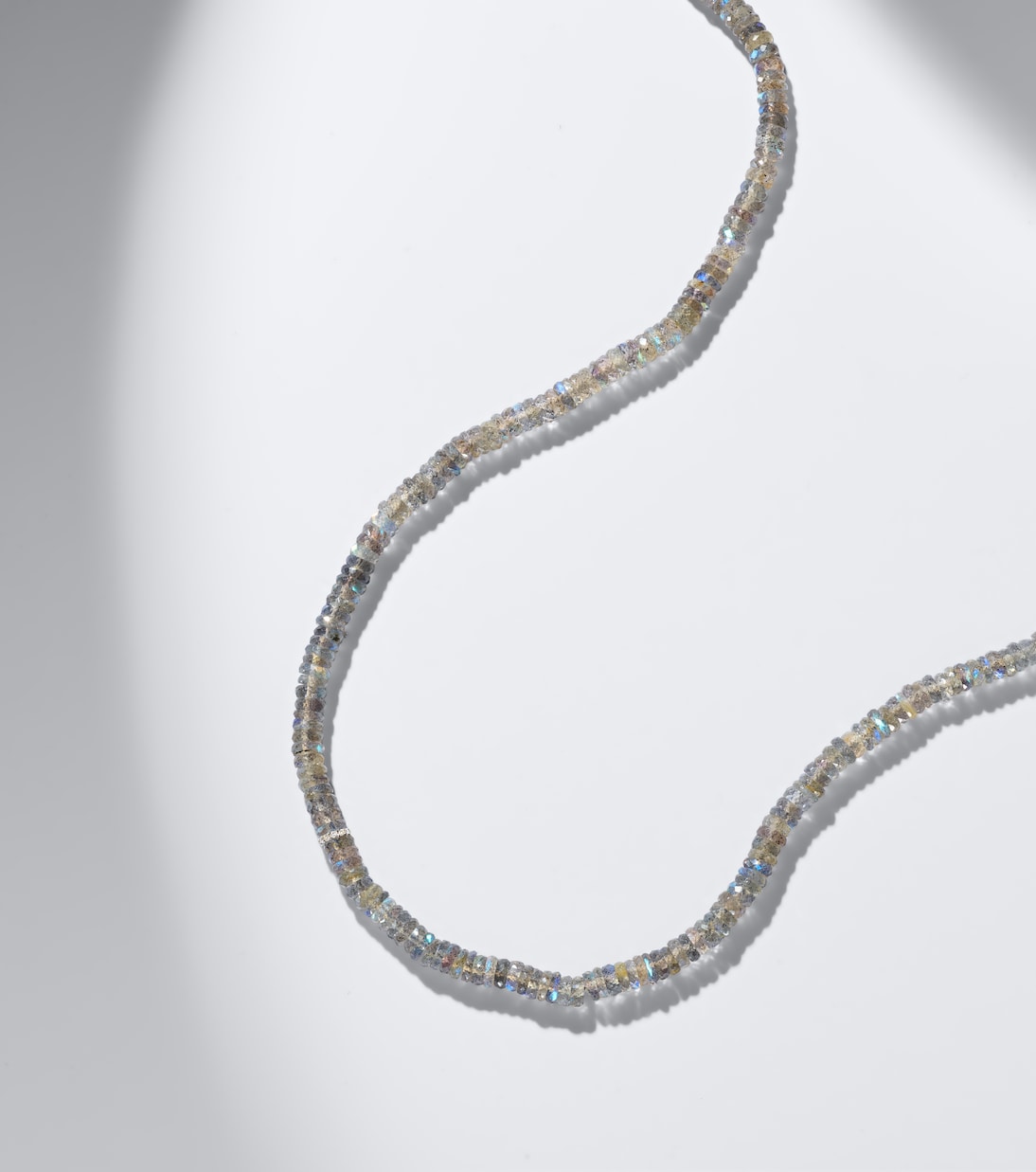 Sydney Evan - 14kt gold beaded necklace with quartz and diamonds
