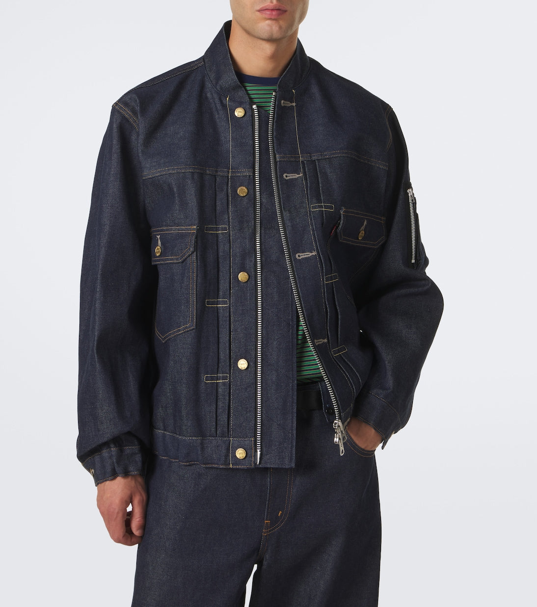 Sacai - Denim bomber jacket