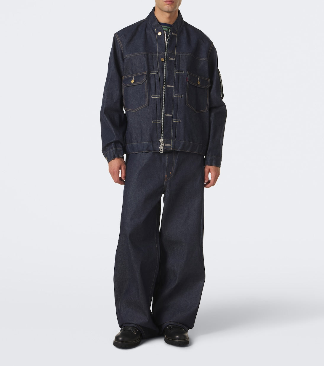 Sacai - Denim bomber jacket