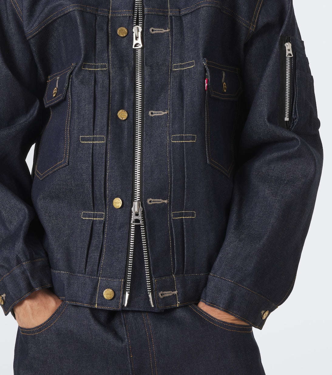 Sacai - Denim bomber jacket