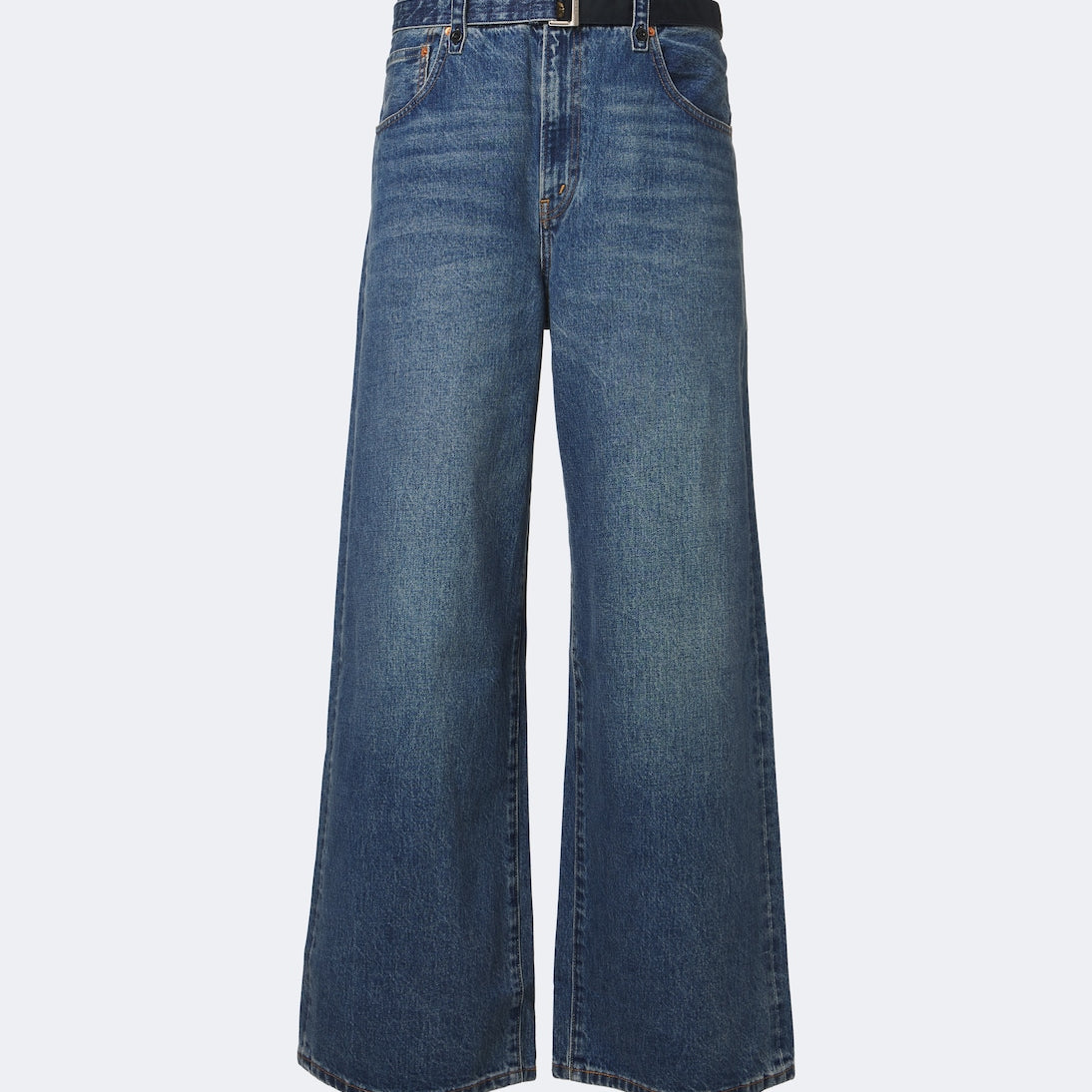Sacai - x Levi's® belted wide-leg jeans