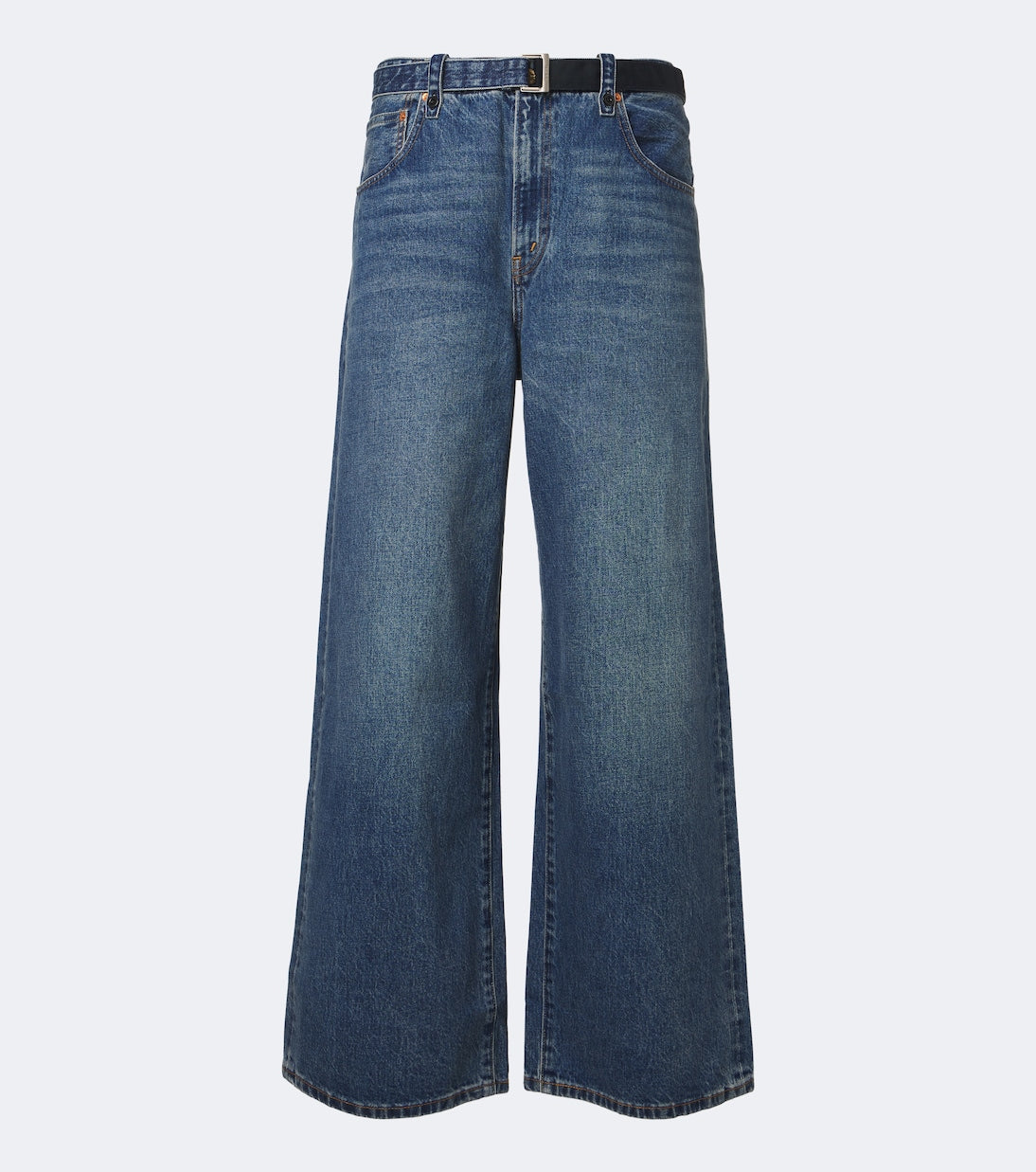 Sacai - x Levi's® belted wide-leg jeans