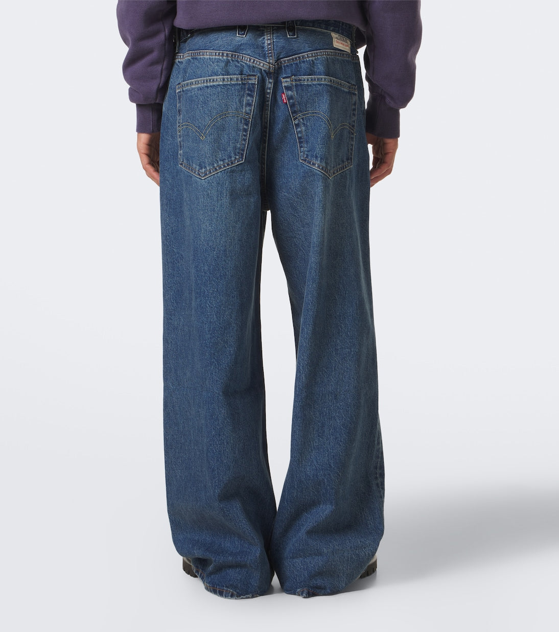 Sacai - x Levi's® belted wide-leg jeans