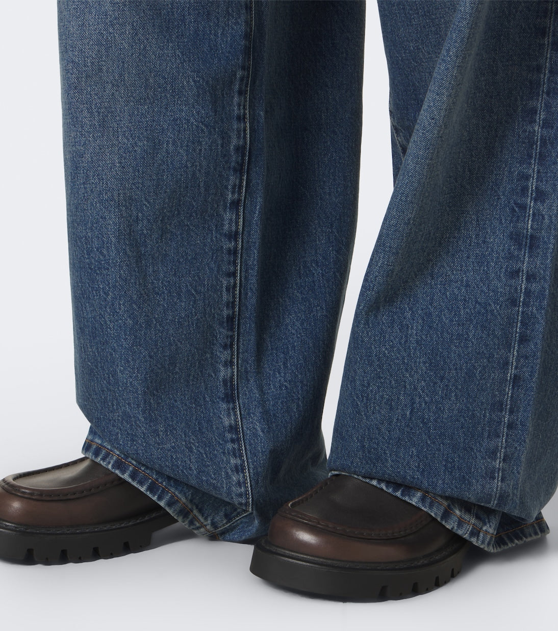 Sacai - x Levi's® belted wide-leg jeans