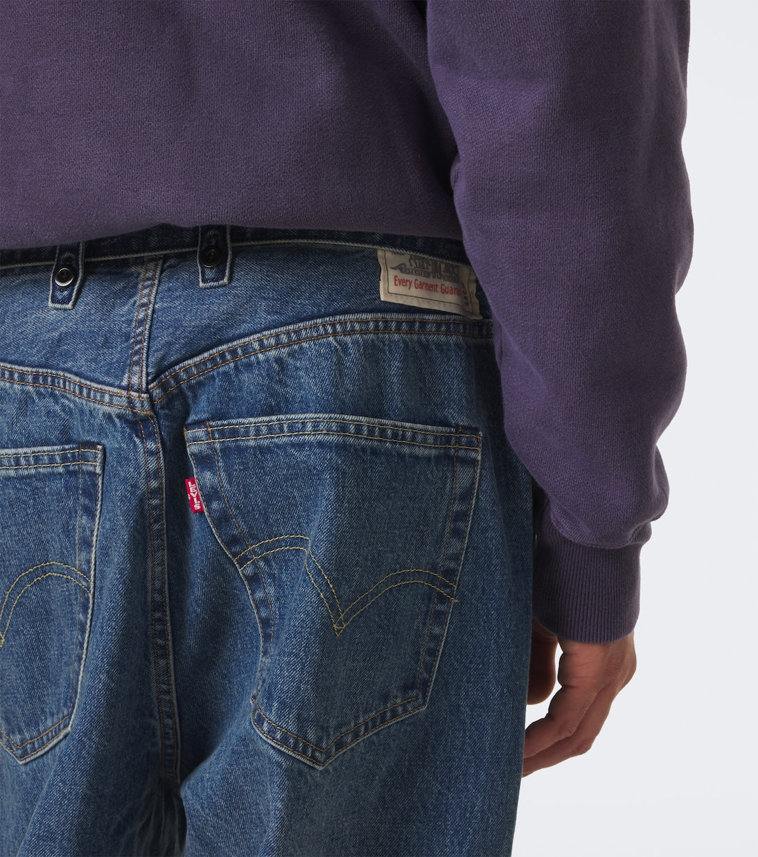 Sacai - x Levi's® belted wide-leg jeans