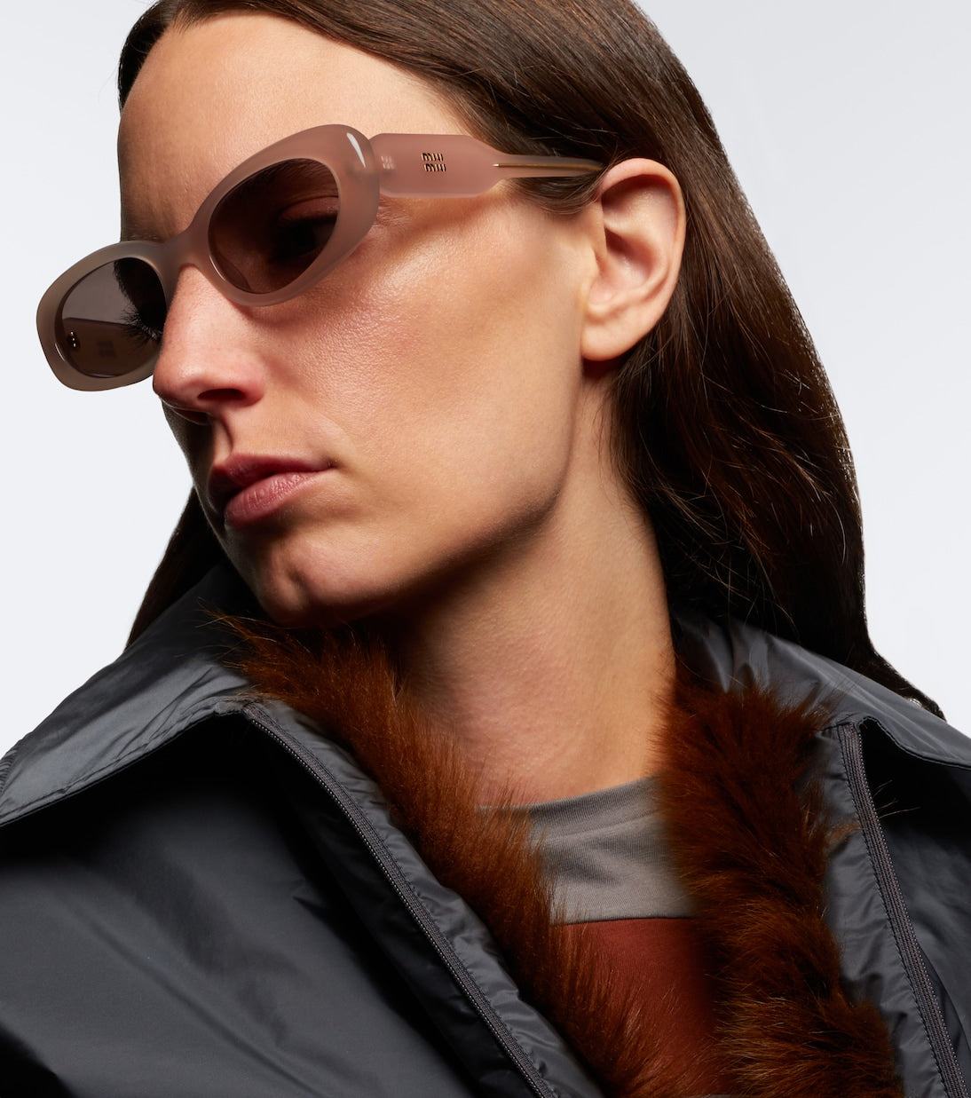 Miu Miu - Signature oval sunglasses