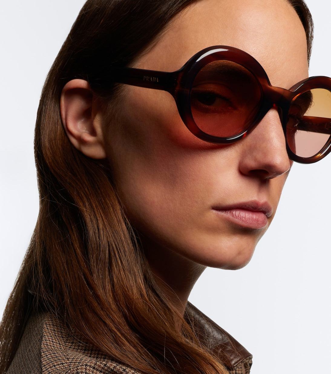 Prada - Shadowplay round sunglasses