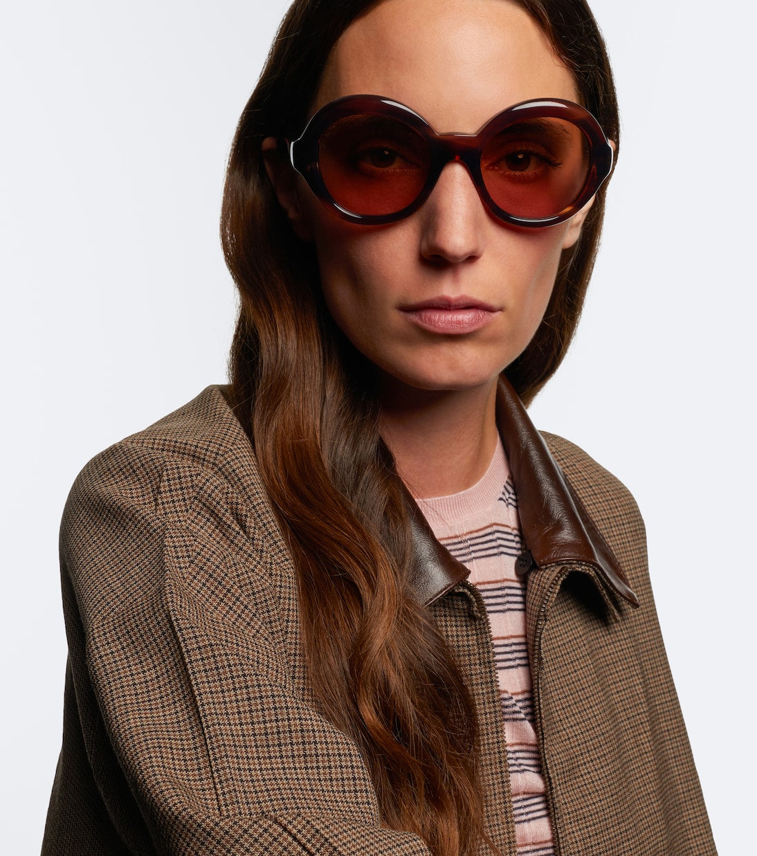 Prada - Shadowplay round sunglasses