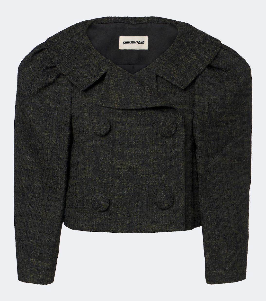Shushu/Tong - Cropped double-breasted tweed jacket