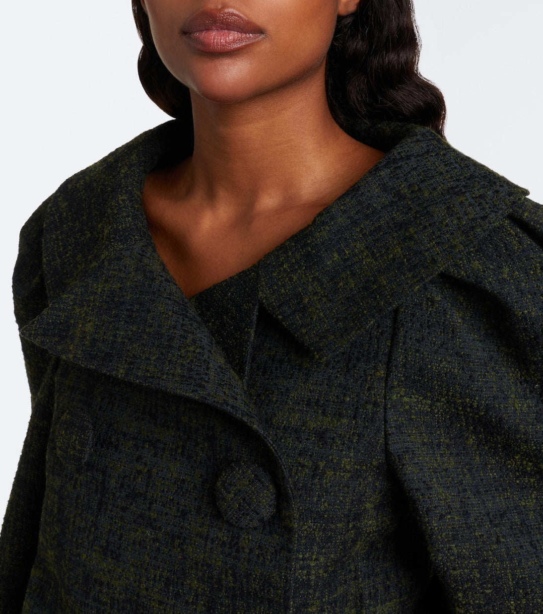 Shushu/Tong - Cropped double-breasted tweed jacket