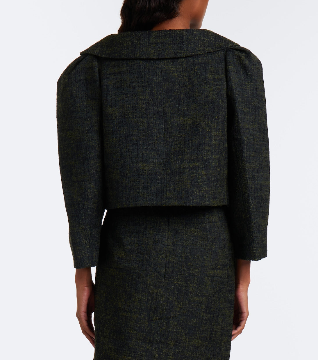 Shushu/Tong - Cropped double-breasted tweed jacket