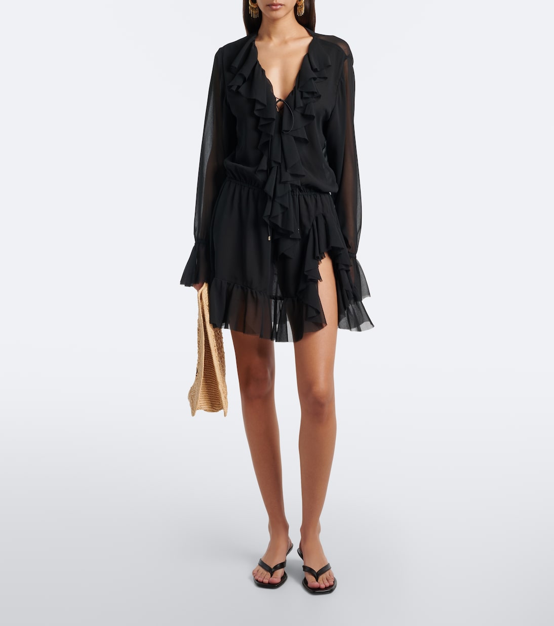 Bananhot - Bellen ruffled minidress