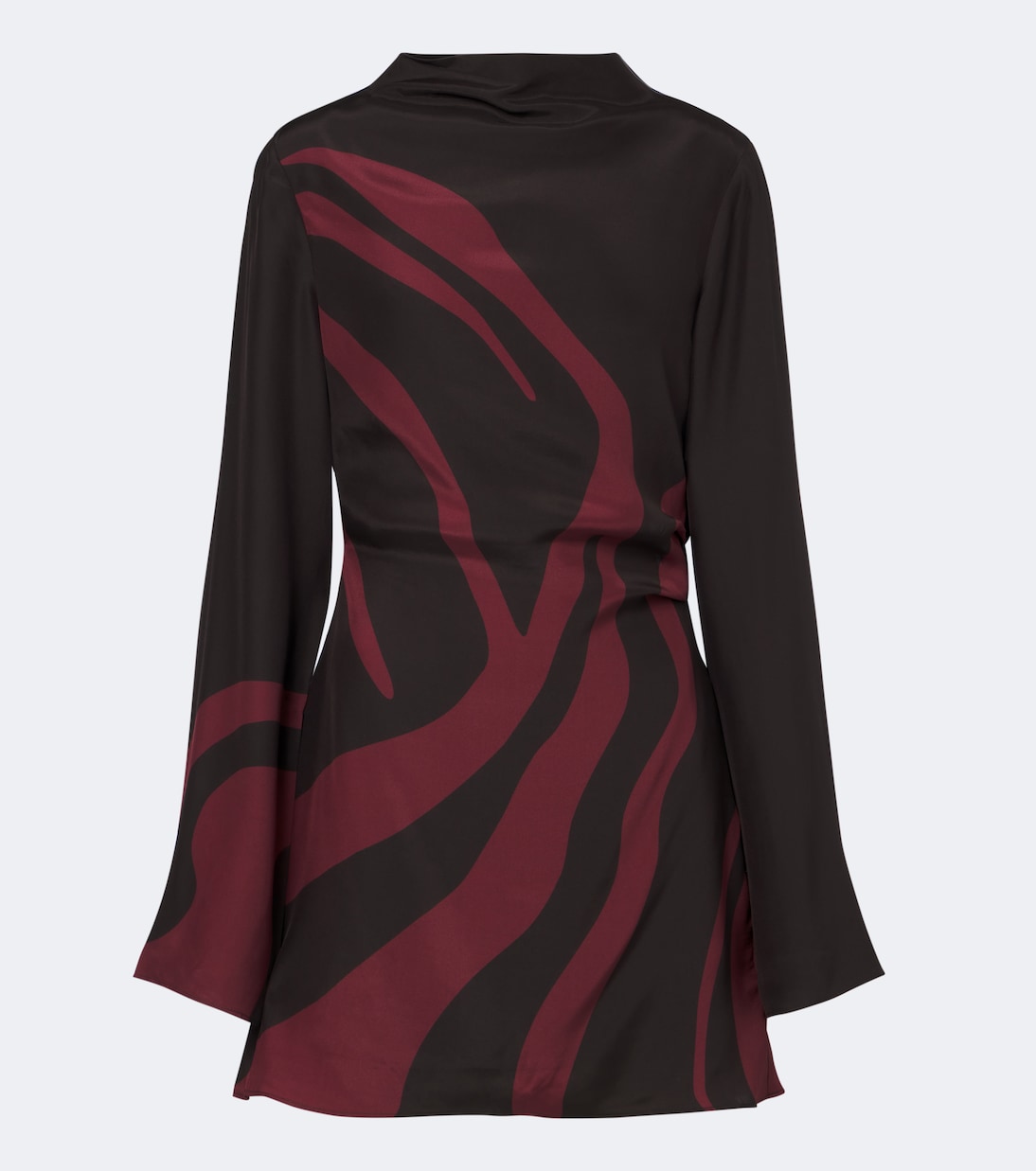 SIR - Printed silk satin minidress