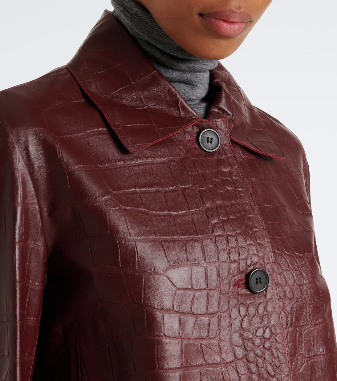 Arma - Emy croc-effect leather jacket