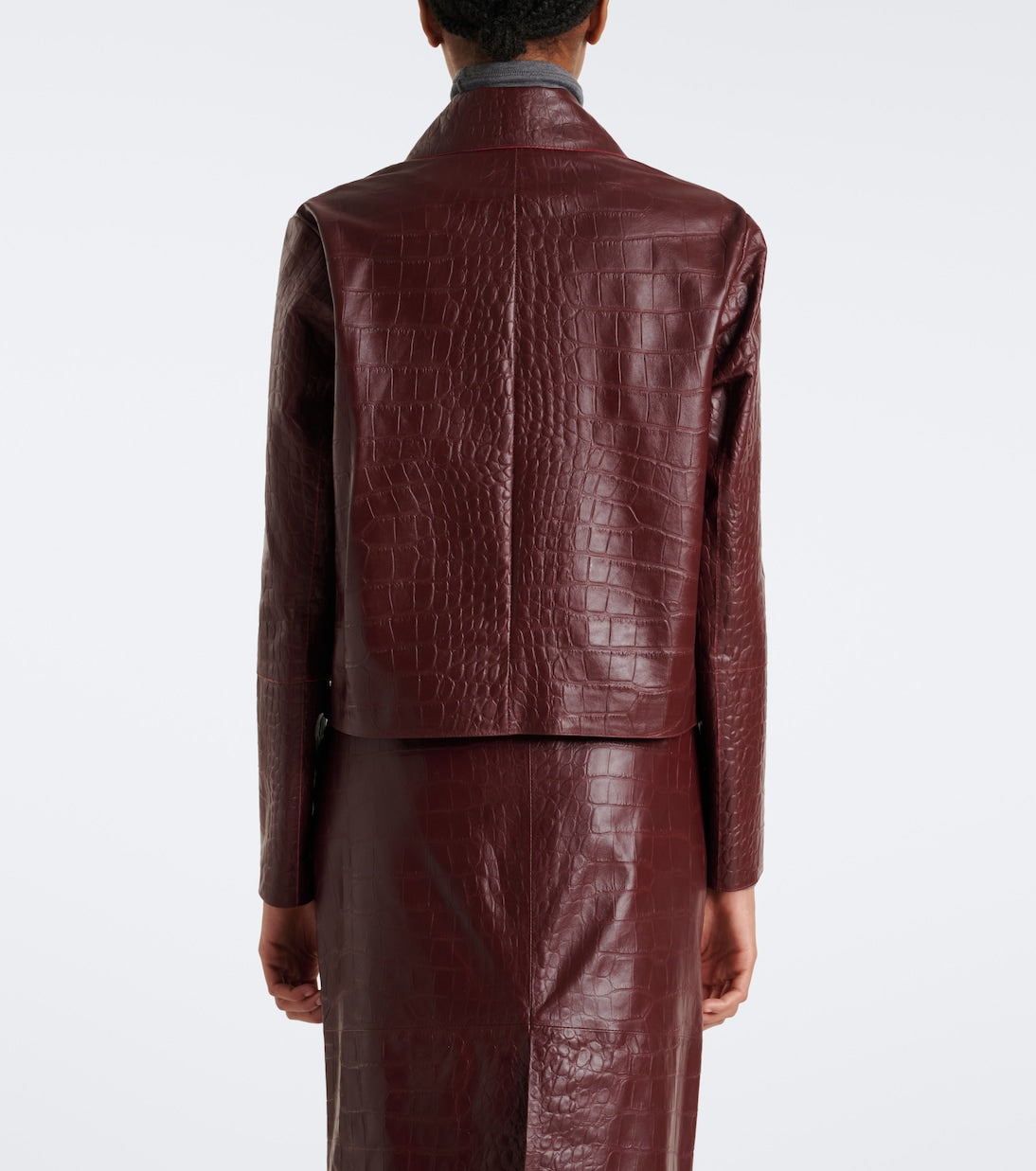 Arma - Emy croc-effect leather jacket