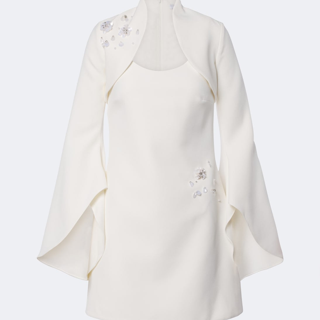 Safiyaa - Bridal Fran embellished crêpe minidress
