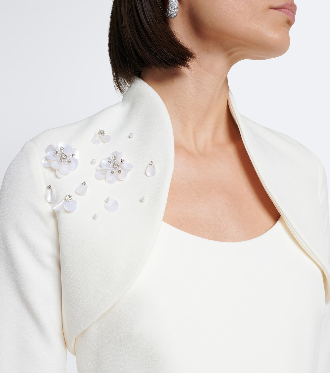 Safiyaa - Bridal Fran embellished crêpe minidress