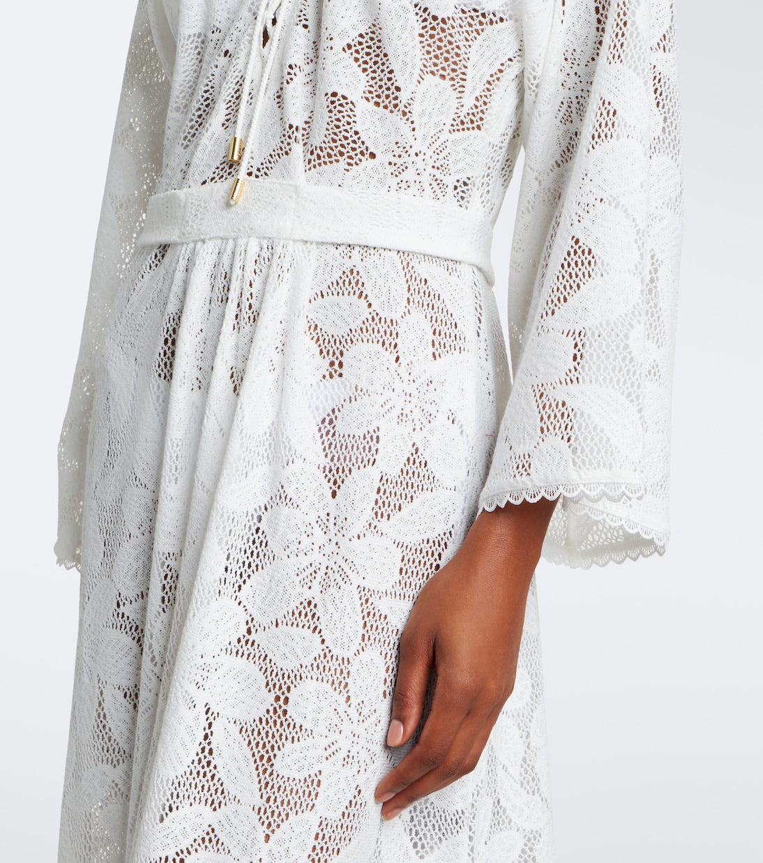 Melissa Odabash - Nina floral sheer lace kaftan