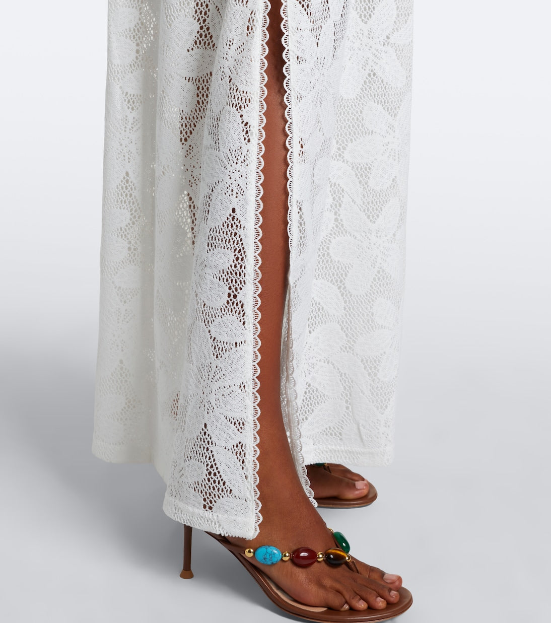 Melissa Odabash - Nina floral sheer lace kaftan