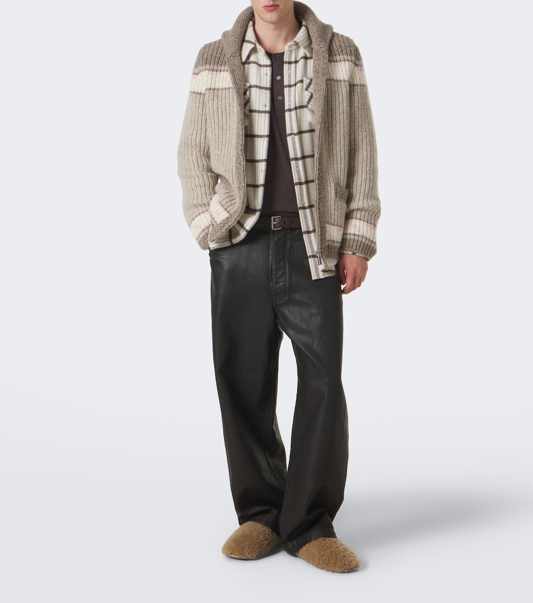 God's True Cashmere - Dudley cashmere cardigan with amethyst