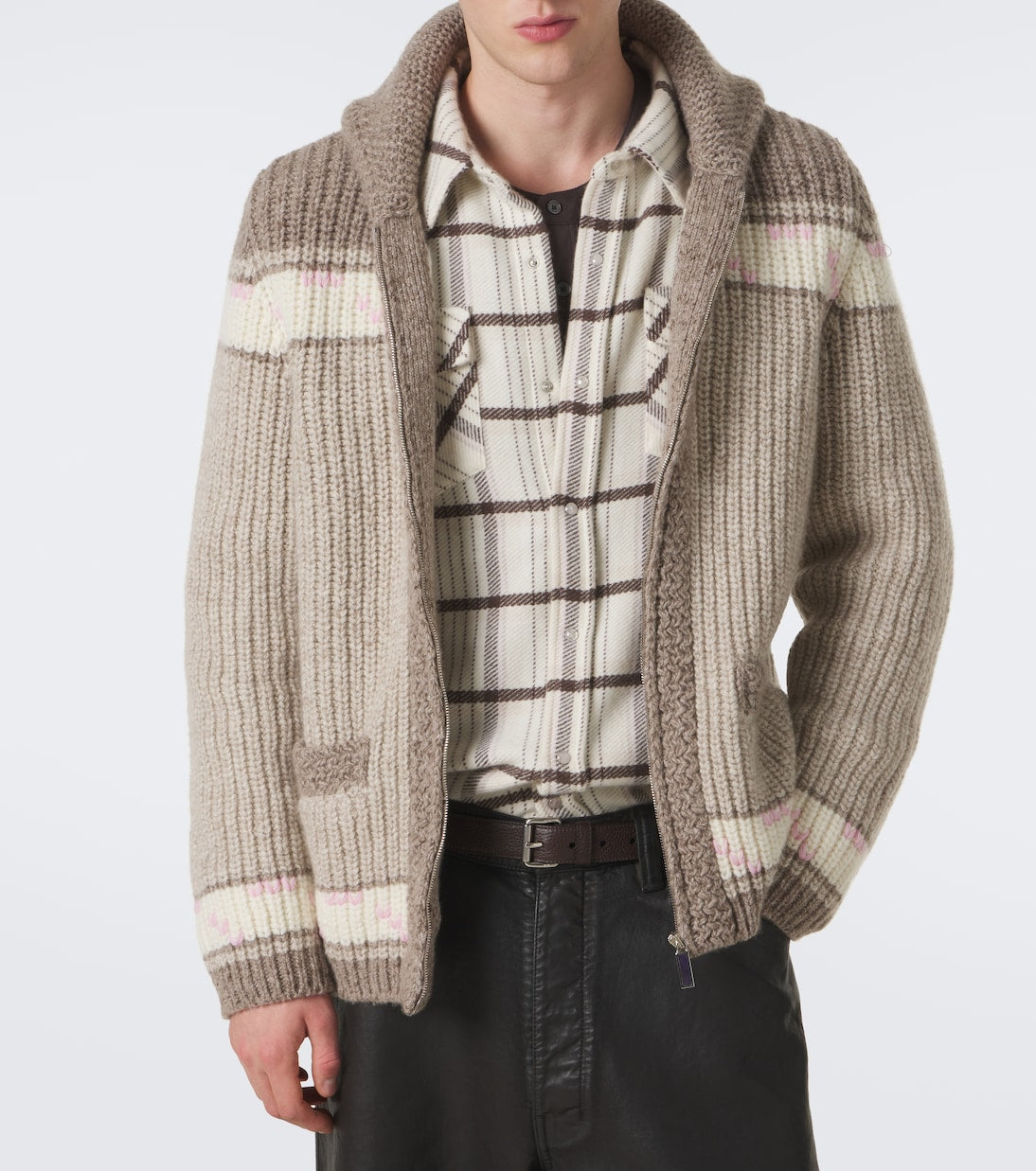 God's True Cashmere - Dudley cashmere cardigan with amethyst