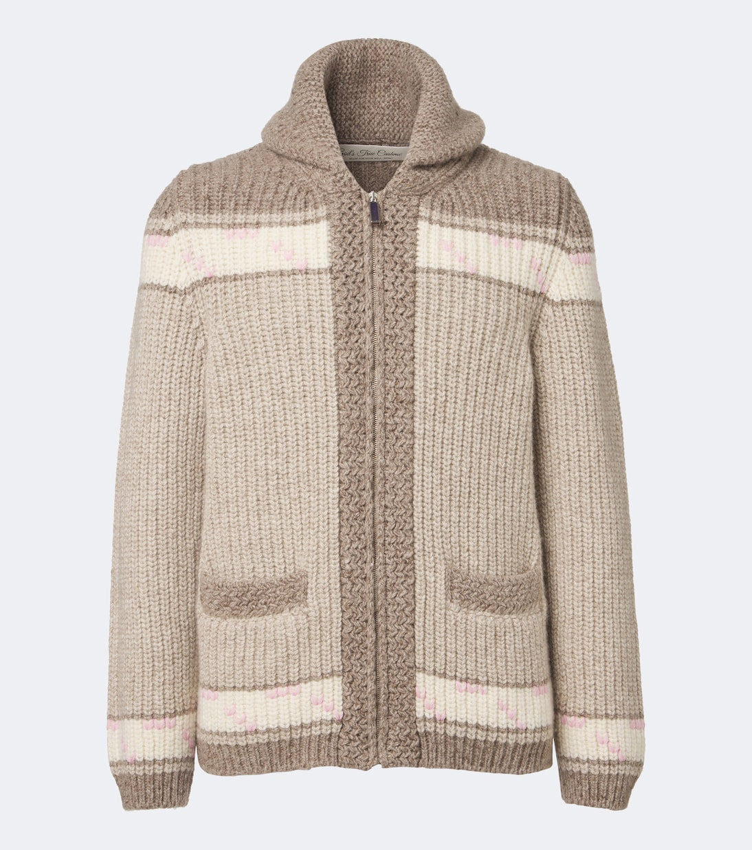 God's True Cashmere - Dudley cashmere cardigan with amethyst