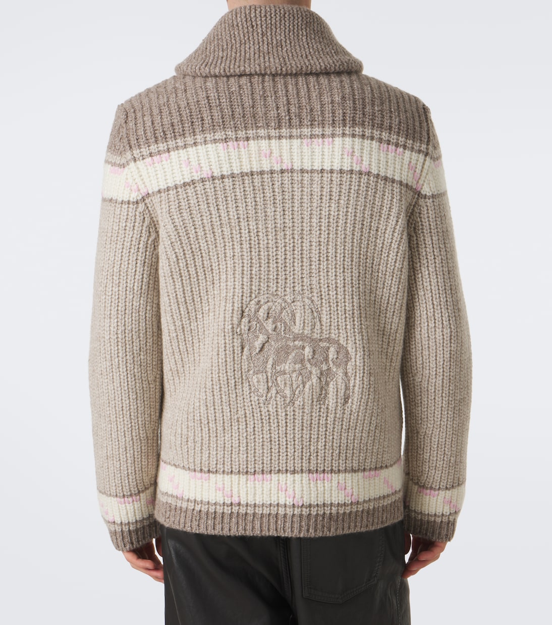 God's True Cashmere - Dudley cashmere cardigan with amethyst