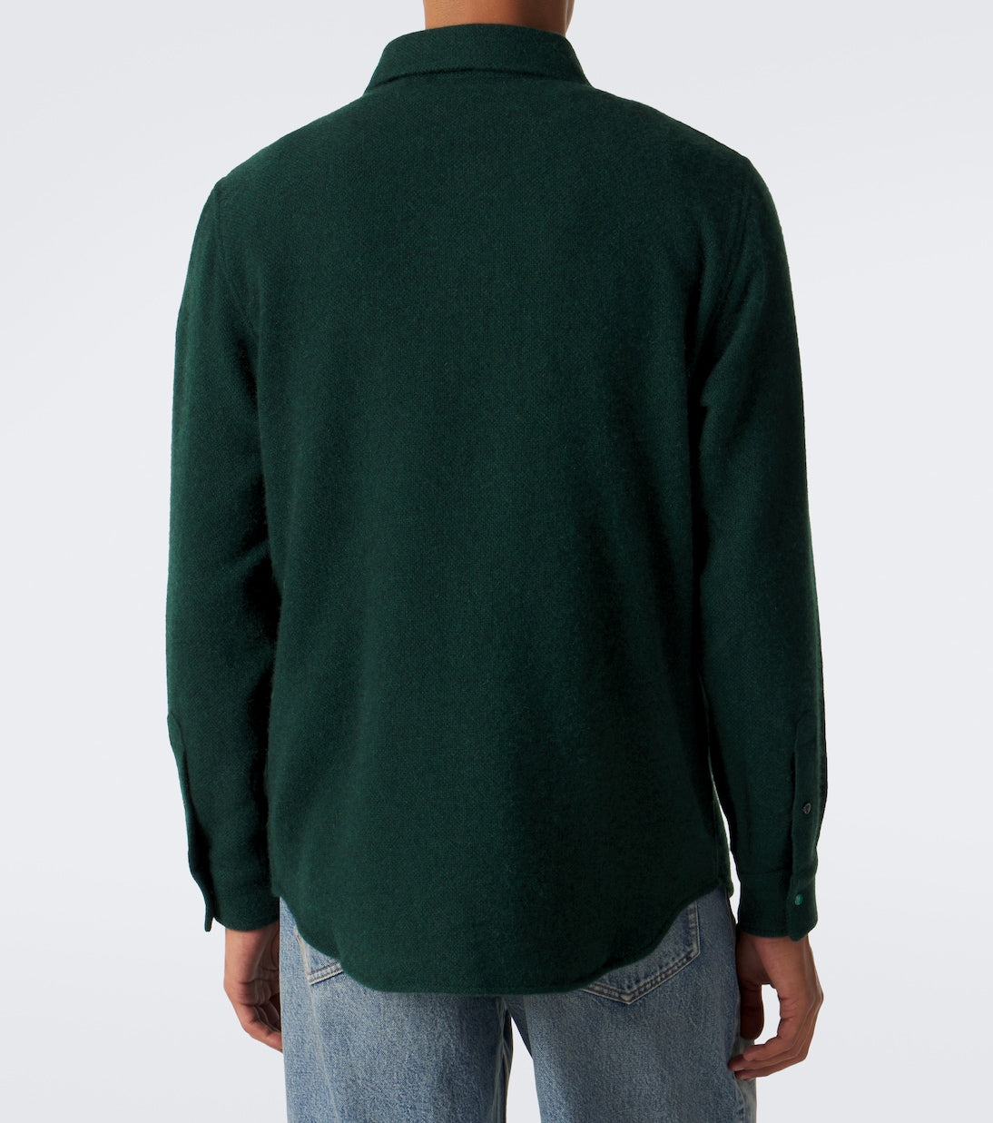 God's True Cashmere - Cashmere shirt with malachite