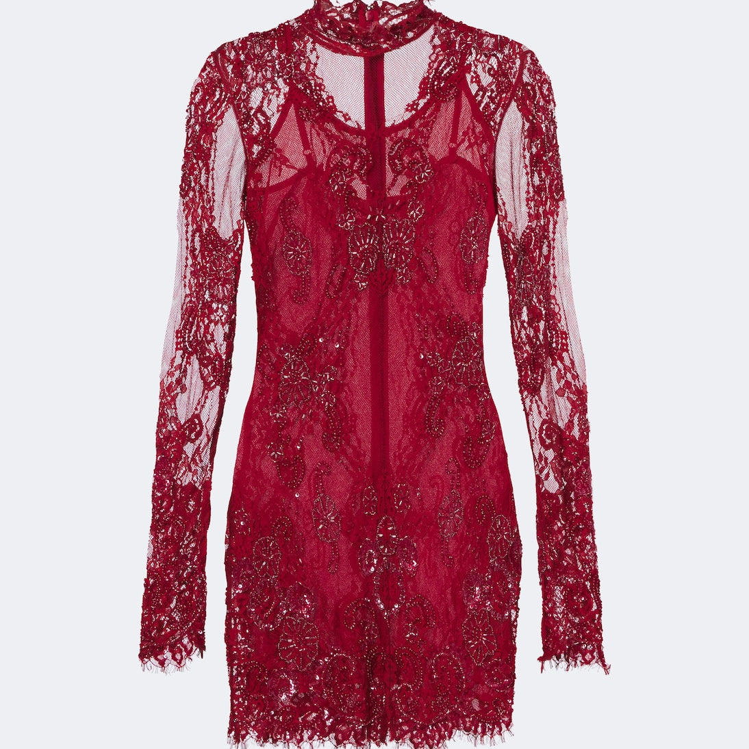 Blumarine - Embellished lace minidress