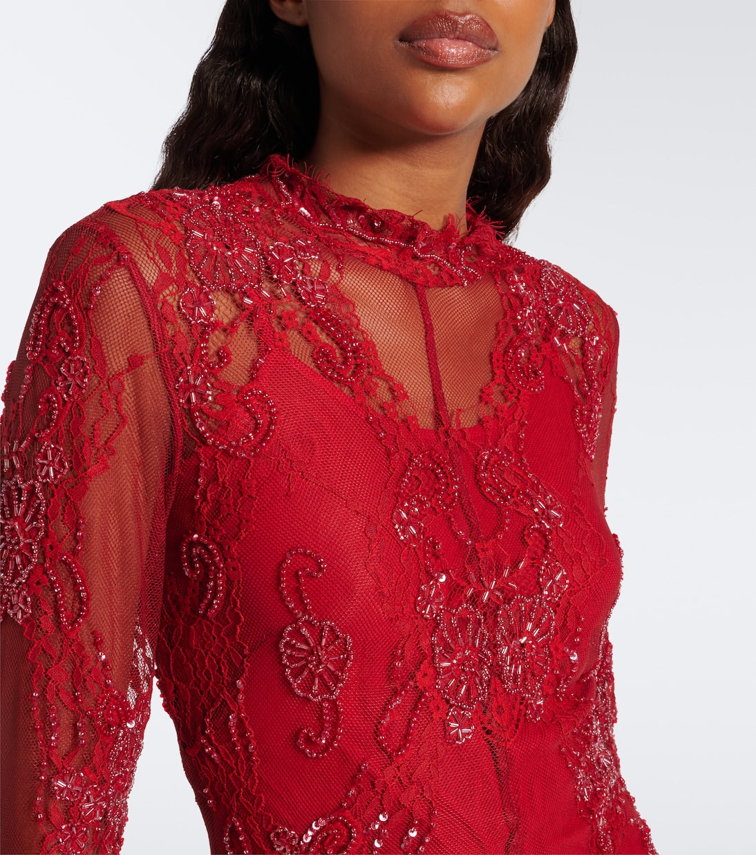 Blumarine - Embellished lace minidress