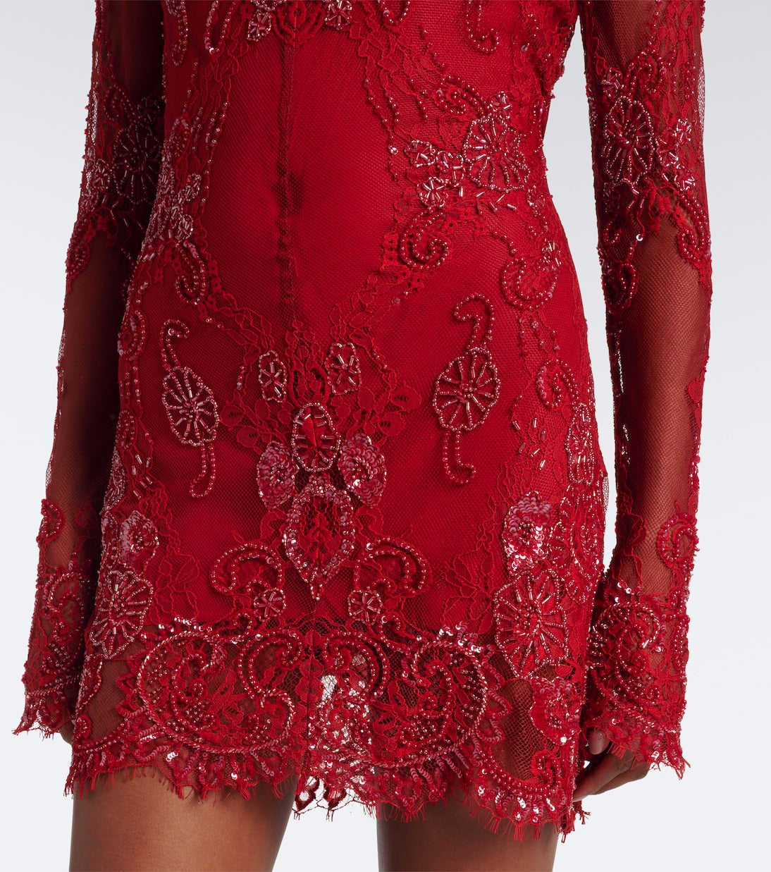 Blumarine - Embellished lace minidress