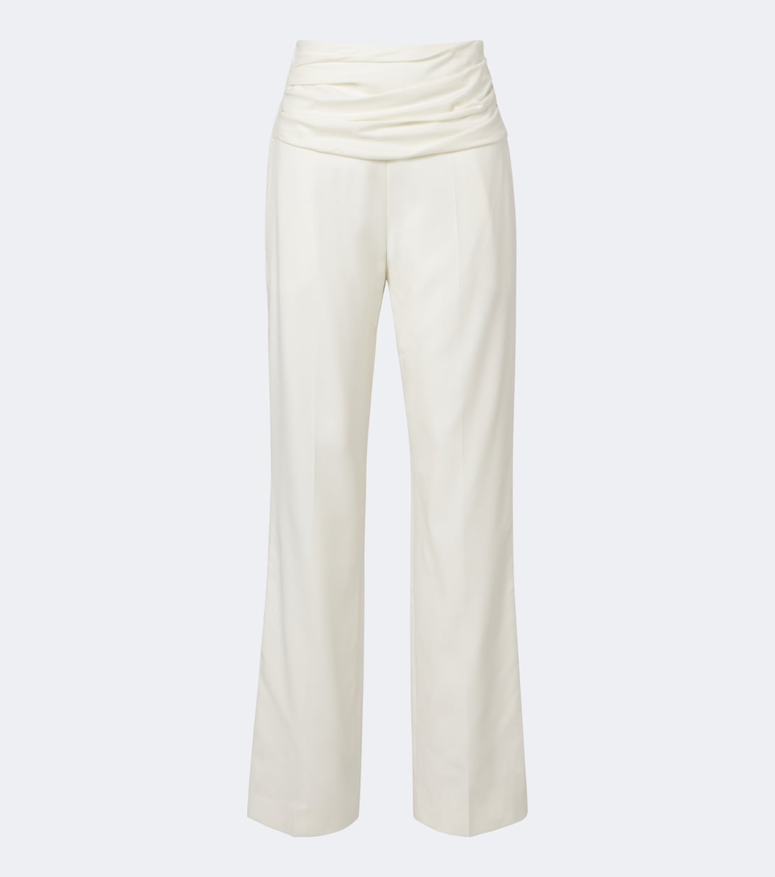 Tove - Albertine ruched virgin wool wide-leg pants