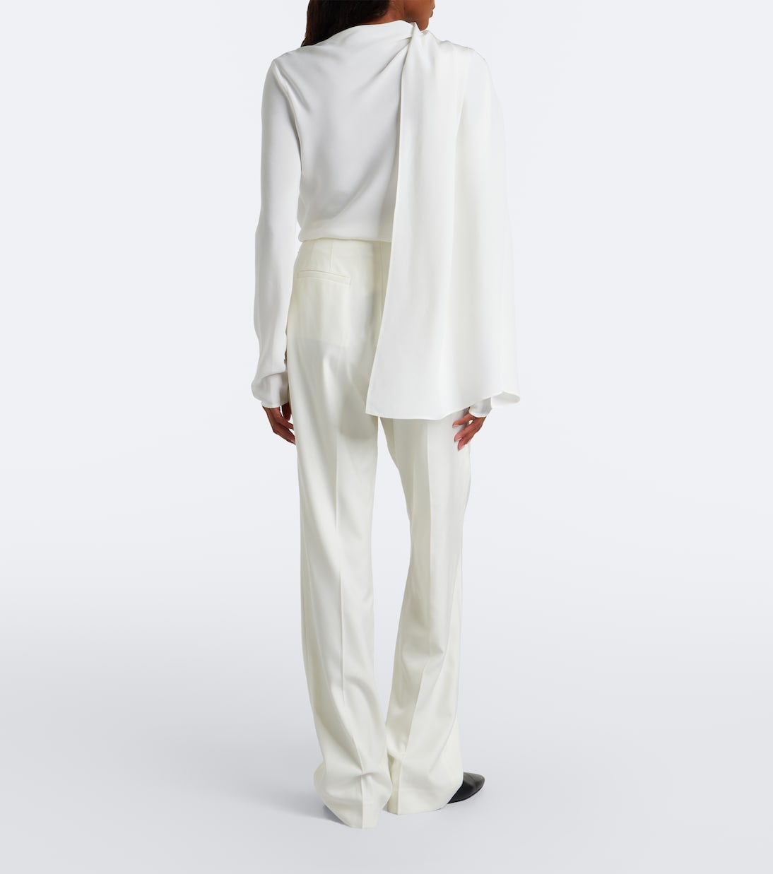 Tove - Albertine ruched virgin wool wide-leg pants